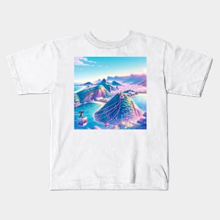 Rio de Janeiro Pão de Açúcar Concept Art Kids T-Shirt